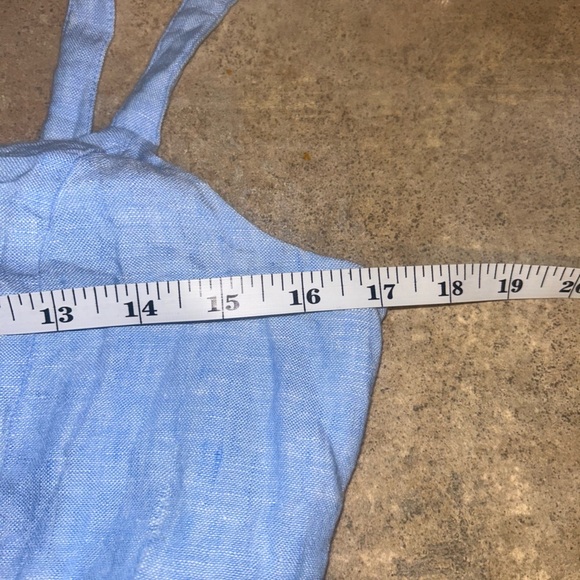 Cynthia Rowley dress - 100% linen pastel color block sleeveless - Picture 8 of 9